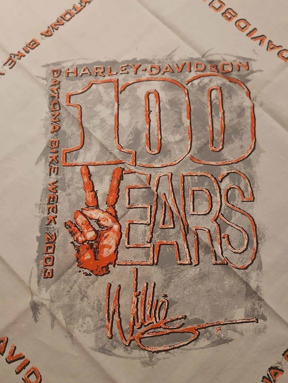 2003 Daytona Bike Week 100 Anniversary Harley Davidson Bandana